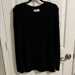 Old Navy Classic Black Sweater Tunic Length Size XL